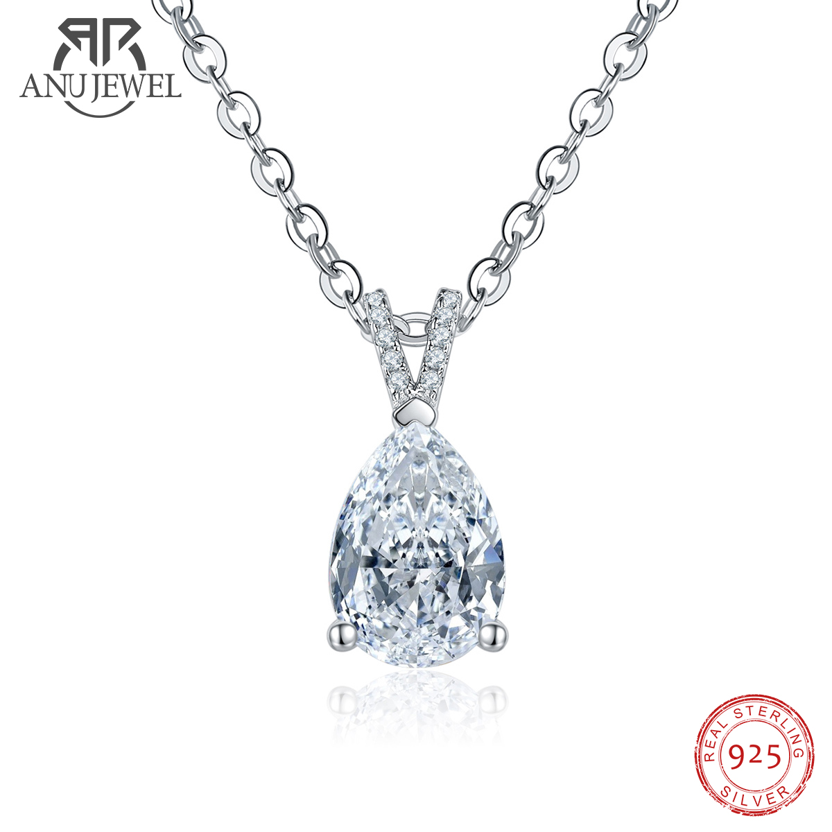AnuJewel 2.5ct D Color Pear Cu - Ansi Chain recensione e prezzo
